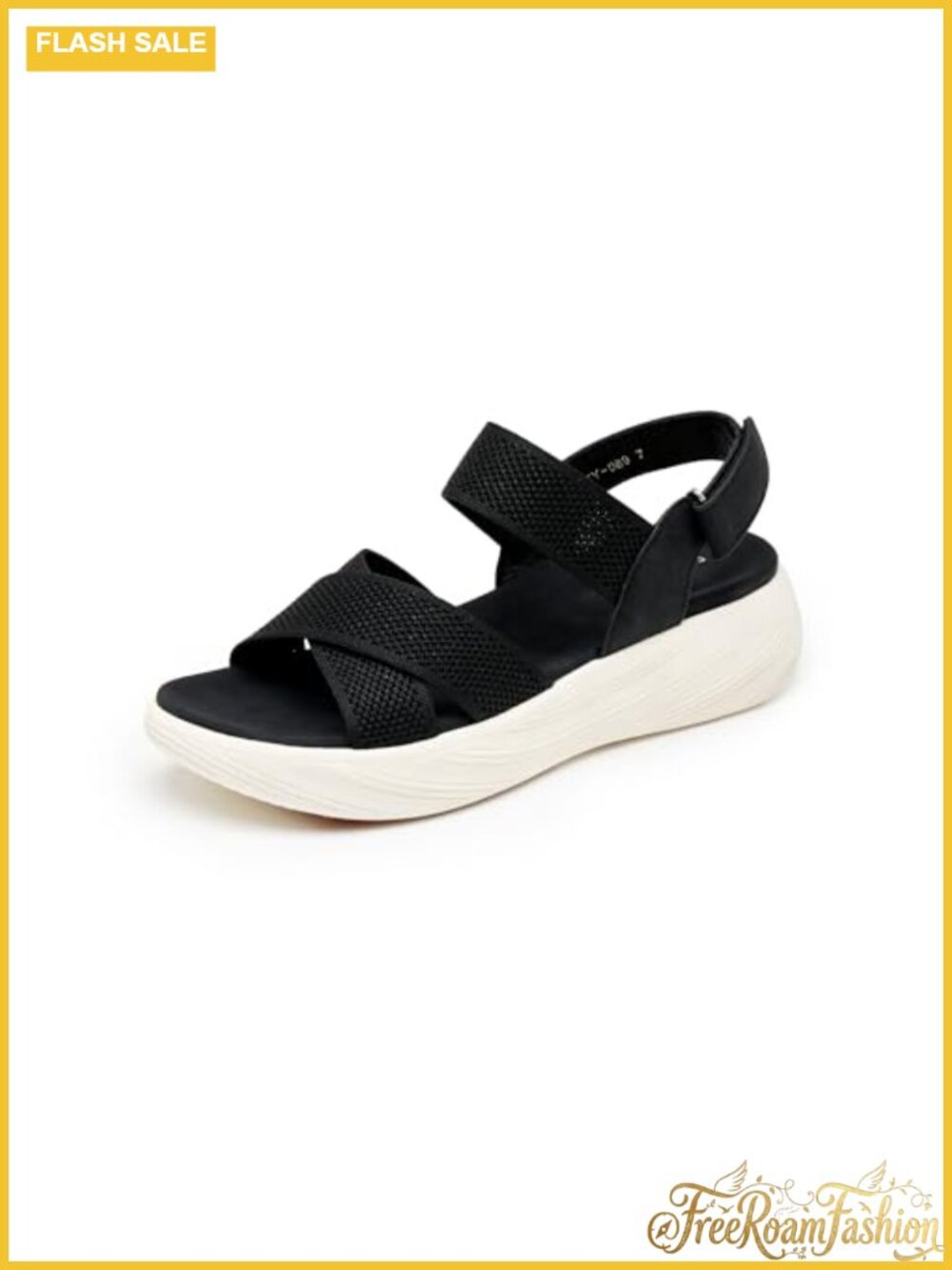 Platform Wedge Sandals Comfortable Athletic Walking Hook Loop